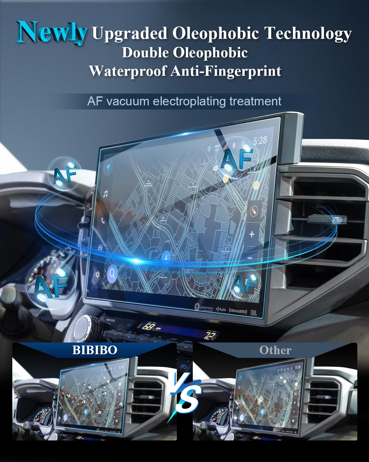 Bibibo For 2024 2025 Toyota Tundra Screen Protector 2022 2025 Toyota Tundra 14 Inch Radio Screen Protector,Anti Glare & Scratch Hd Clear 2024 Toyota Tundra Accessories 2024 2025 Tundra